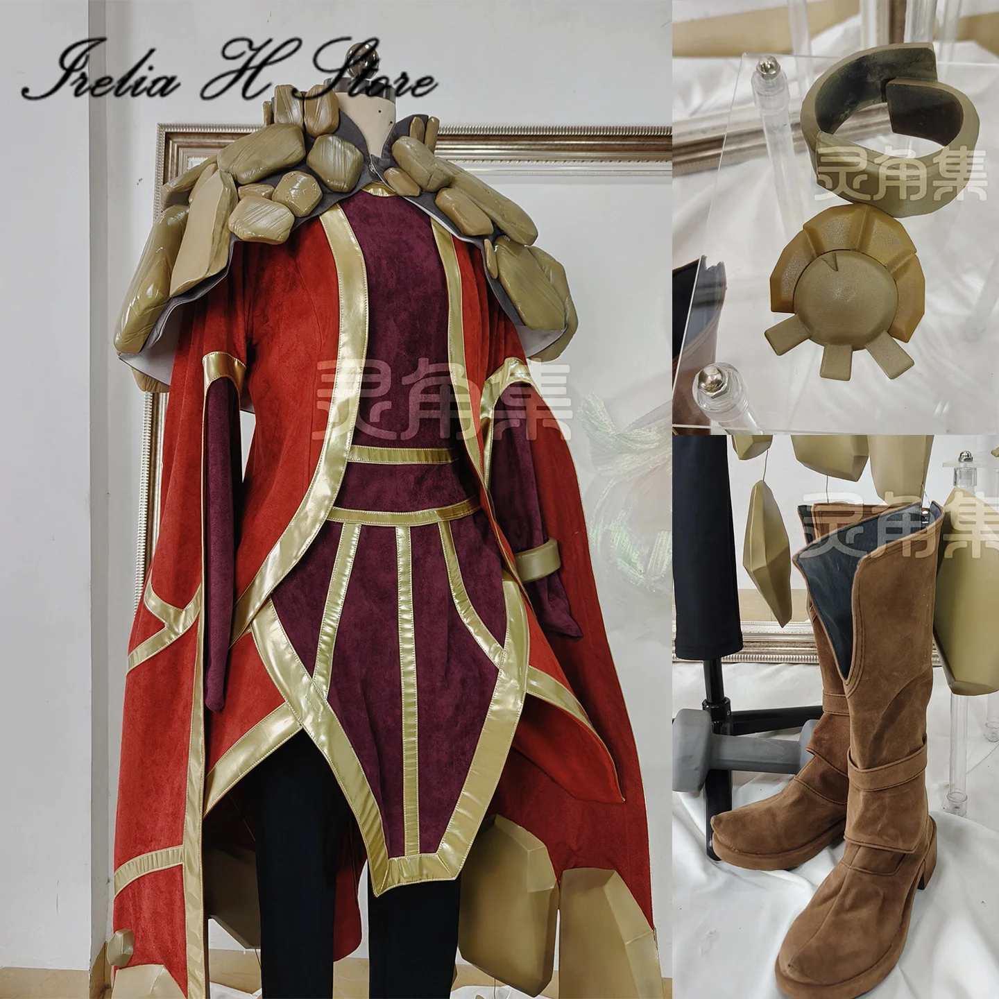 

Irelia H Store Нестандартный размер LOL The Spark of Zaun Zeri Chromas Косплей Костюм реквизит Полный комплект