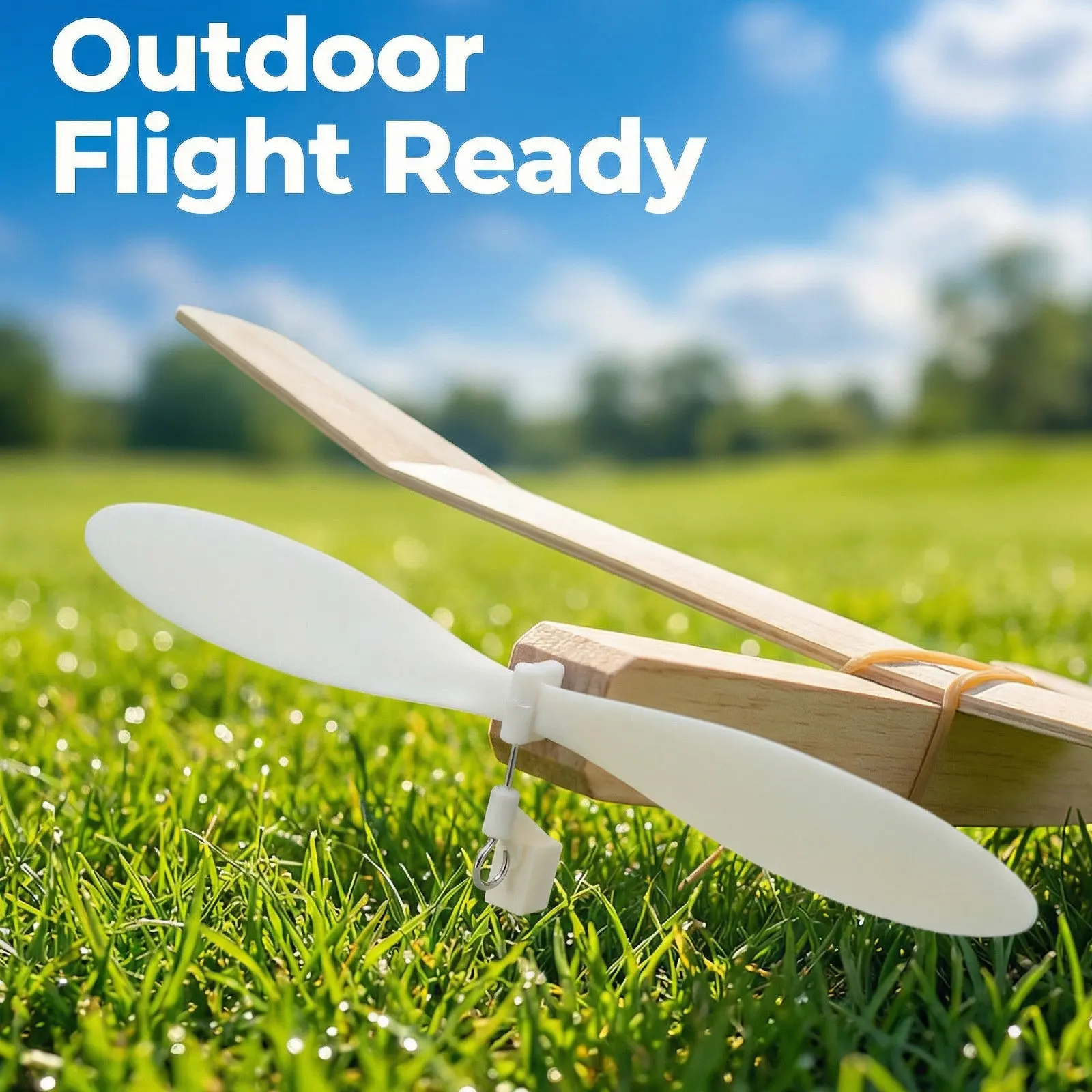 

5Pcs Plastic Propeller Blades for Rubber Band Powered Aircraft Wide Compatibility Smooth Flight Stability for Gliders
