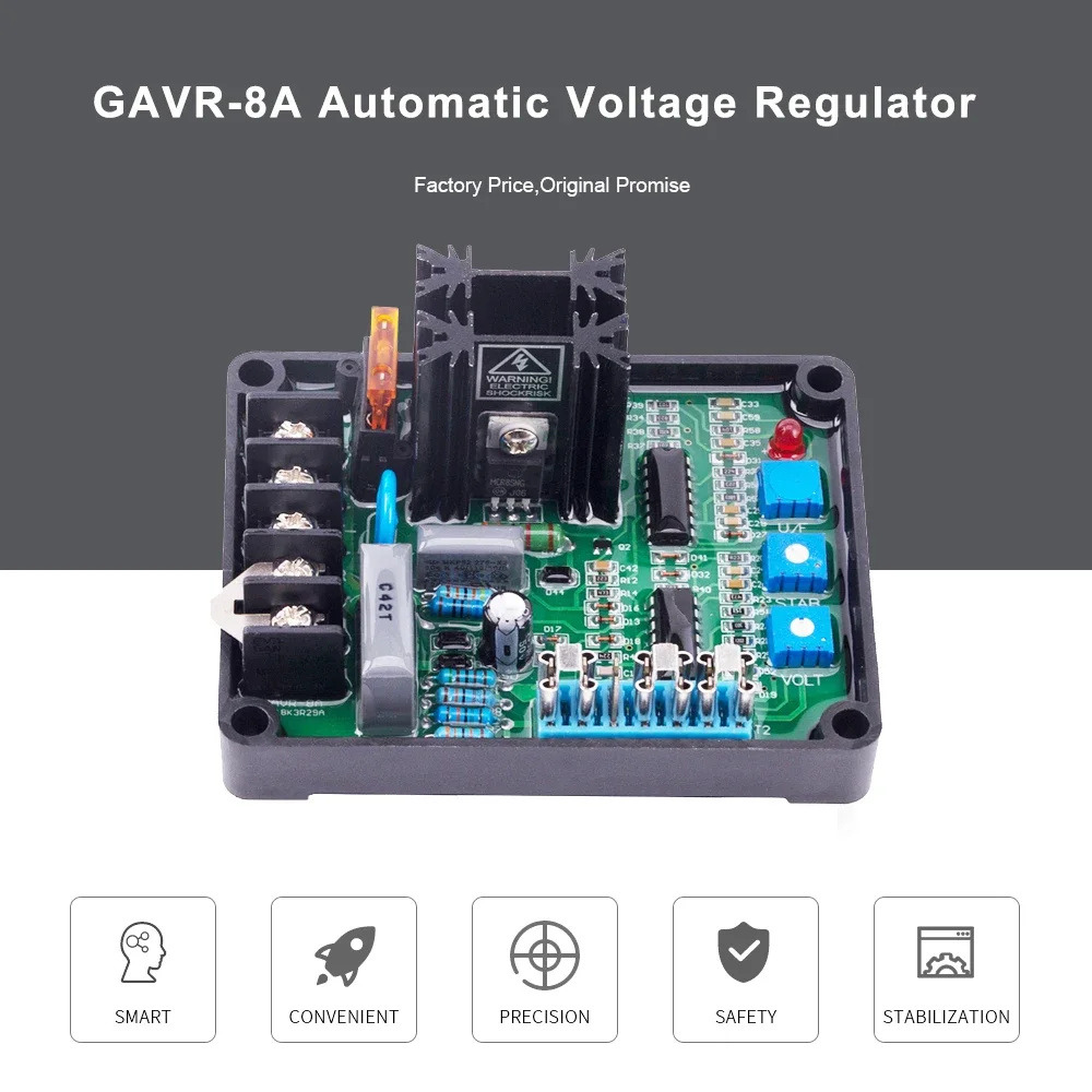 GAVR-8A бесщеточный AVR GAVR 8A генератор, автоматический модуль регулятора напряжения, универсальные стабилизаторы мощности дизельного генератора