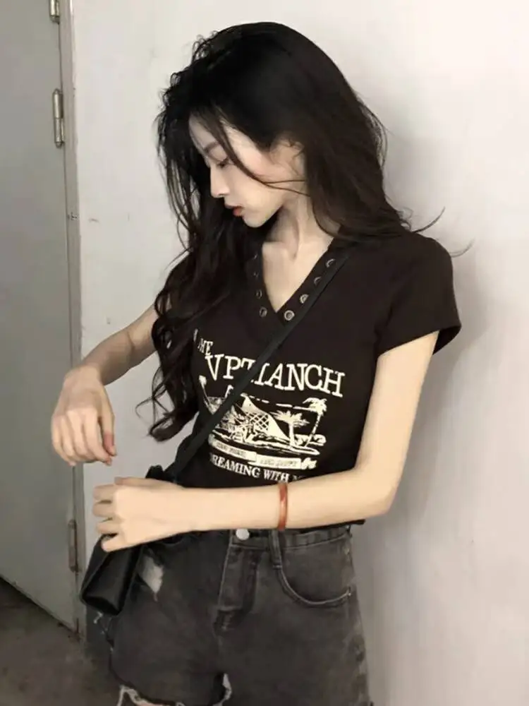 

2026 New Short Sleeve T Shirts Womens Casual Cotton Lightweight Loose Fit Oversized Relaxed Streetwear Trendy Aesthetic Tops