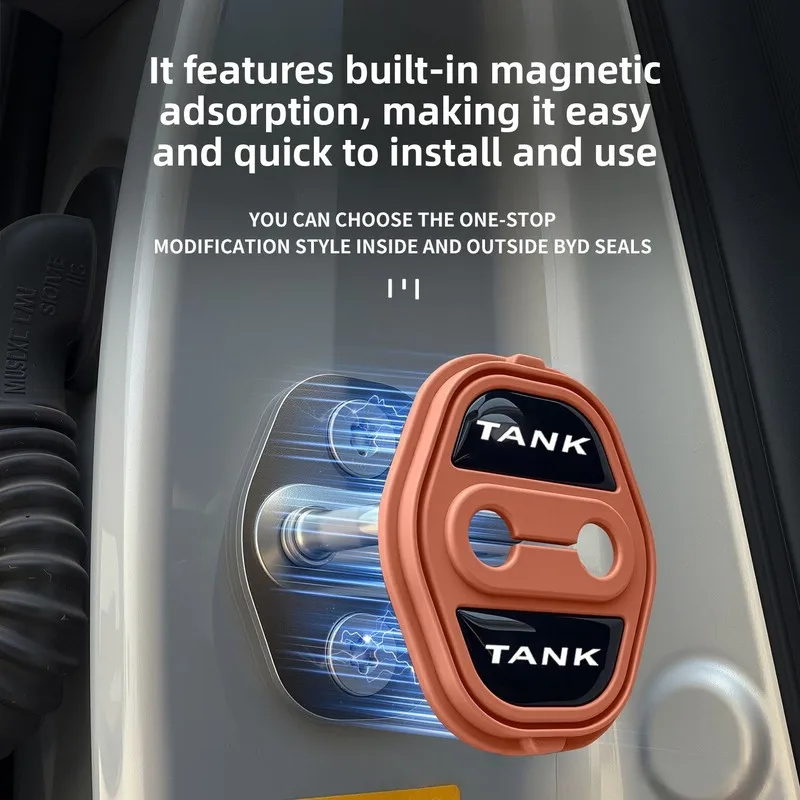 Magnetic Lock Cover New Arrival Silicone Shock Absorption Buffer Pad Door Protection Sleeve Fit For Tank 300 700 500 400 Series