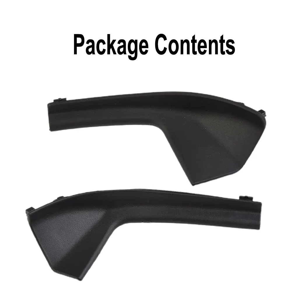 2pcs Front Windshield Lower Corners Outer Grille Cover TPE Black Clip-on For Nissan Tiida 2005 2006 2007 2008 2009 2010