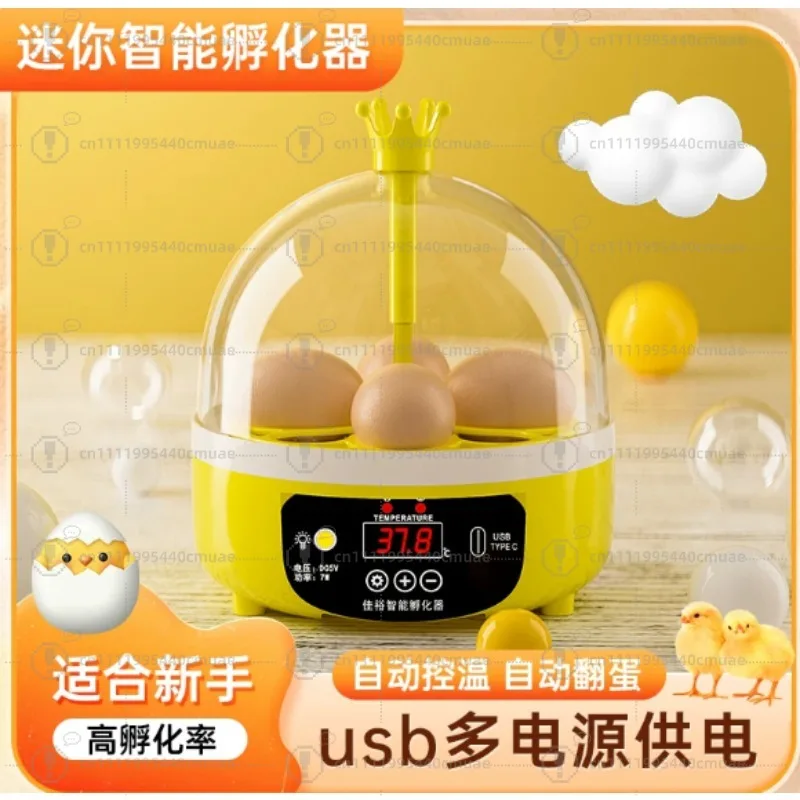 子供用実験用鶏卵孵卵器自動小型孵卵器家庭用ルチン鶏ウズラインテリジェント孵化器