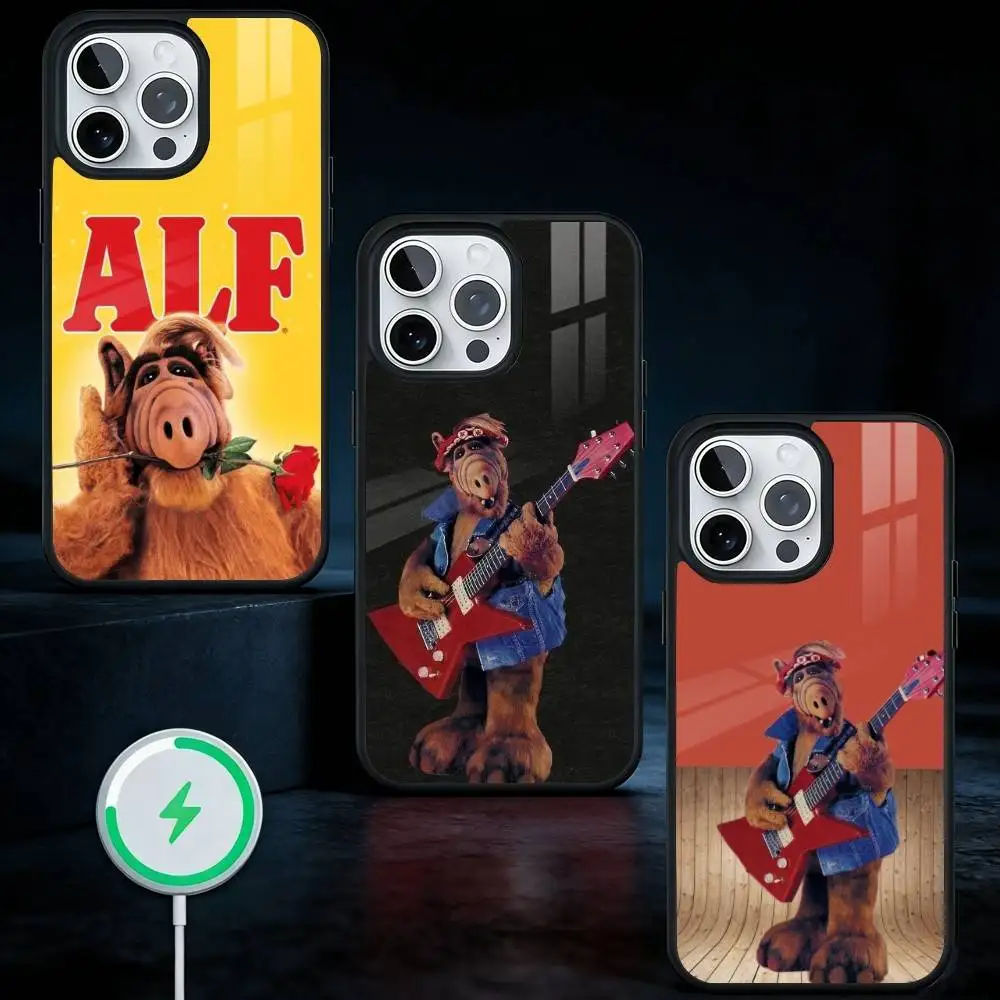 

TV Series Alf Phone Case For iPhone17,16,15,14,13 Plus,Pro Max Magnetic For Magsafe Wireless Charging