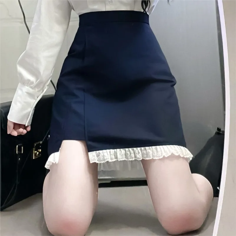 女の子のための韓国の大学スタイルの制服、バッグ、ヒップスカート、セーラースーツ、jkユニフォーム、コスプレ、日本のパッチワークドレスセット、ホット