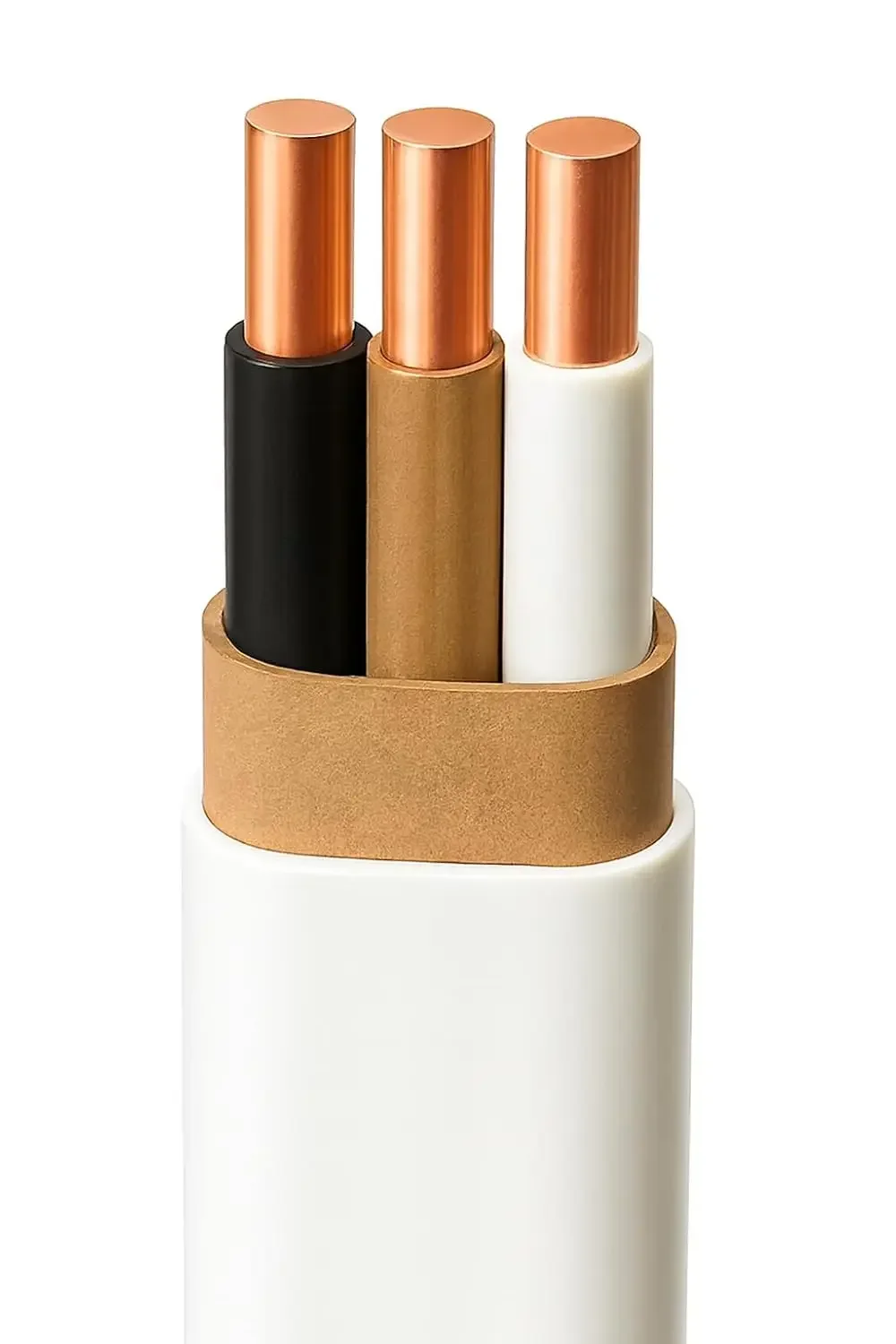 14/2 NM-B Electrical Wire – 250ft Coil  Solid Copper, Indoor Residential Cable with Ground  White Jacket  600V Rated