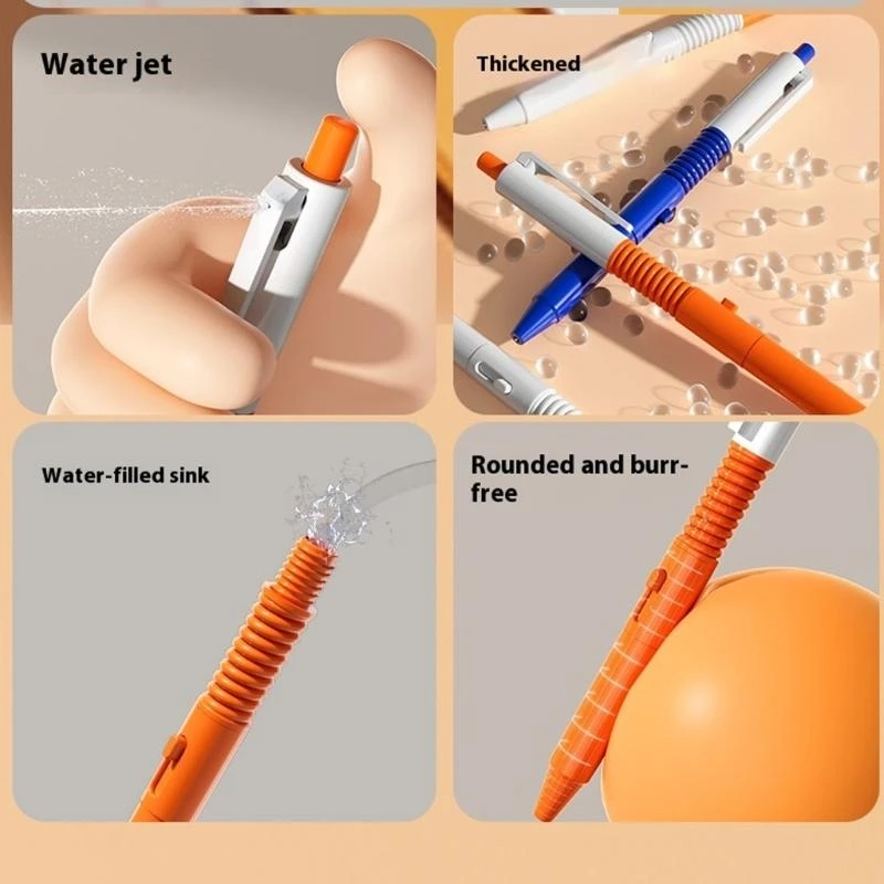 

Novelty Water Sprayer Pen Toy Halloween Party Trick Props Pen Practical Joke Props Water Guns Pen for Adult and Student 15UB