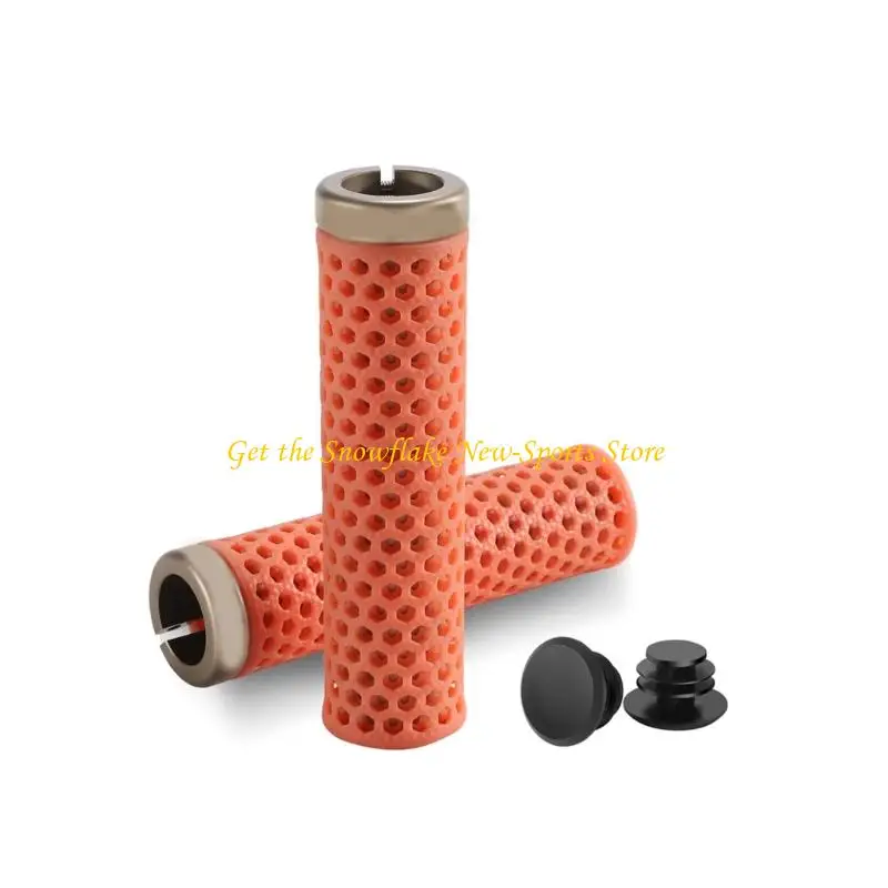 

E56D 1Pair Bicycles Handlebars Grip Bike Handle Locking Antislip Mountain Bikes Grip