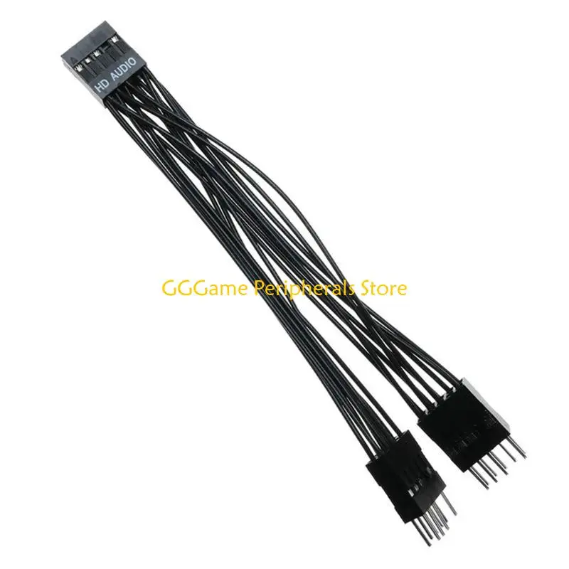 U55B 10cm USB Motherboard Header Extension Cable 9 Pin Male to Female Header Extender