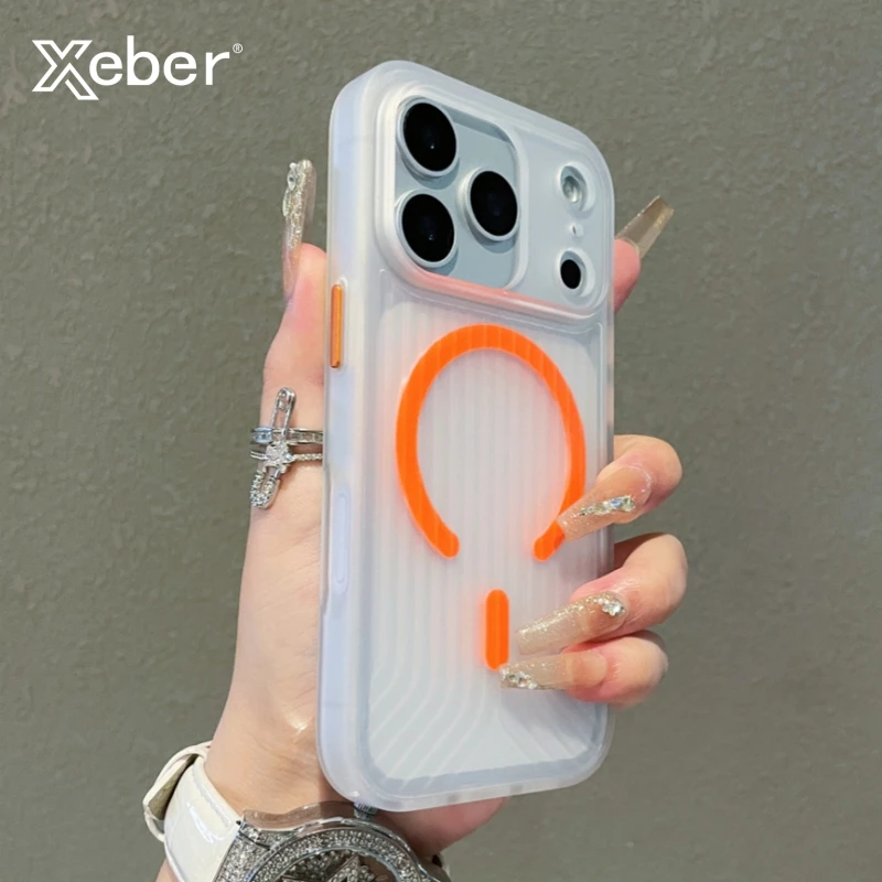Corrugated Pattern For Magsafe Magnetic Wireless Charge Case