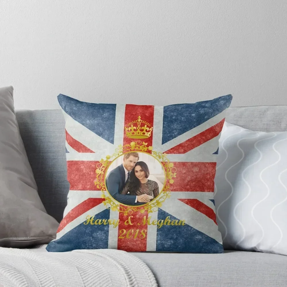 

Prince Harry and Meghan Markle Throw Pillow Couch Pillows Ornamental Pillow pillow