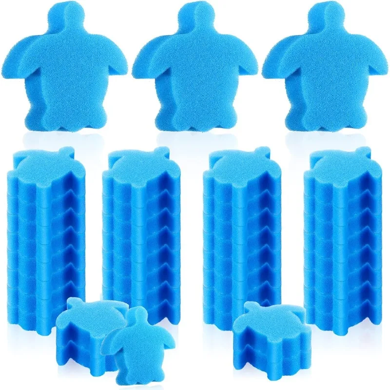 16 esponjas para bañera de hidromasaje, almohadillas de limpieza para Spa para eliminación de aceite, reutilizables para Jacuzzi, accesorios para bañera y piscina, tortuga verde