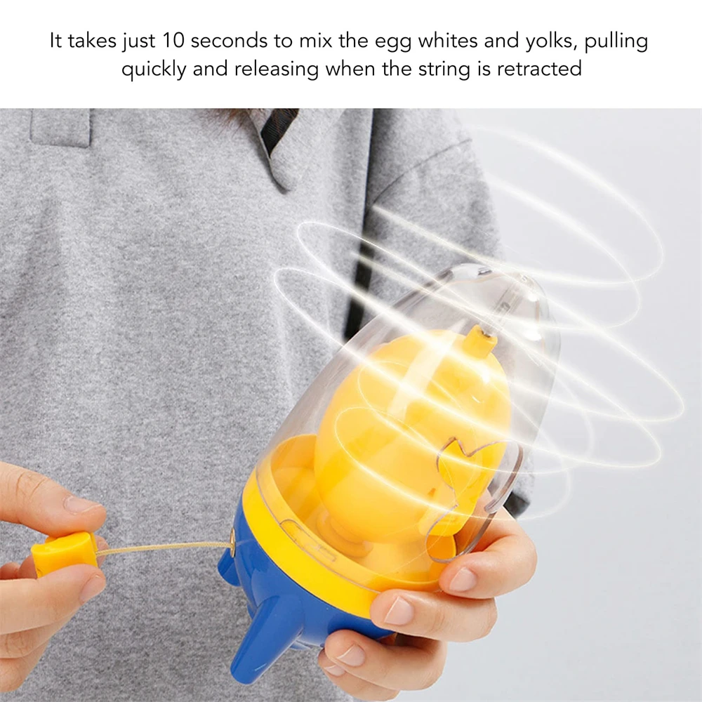 Hand Eier Shaker Mixer Food Grade Ei Spinner Manuelle Multifunktionale Werkzeug In Shell Ei Spinner Mit Kordelzug Backen Werkzeuge