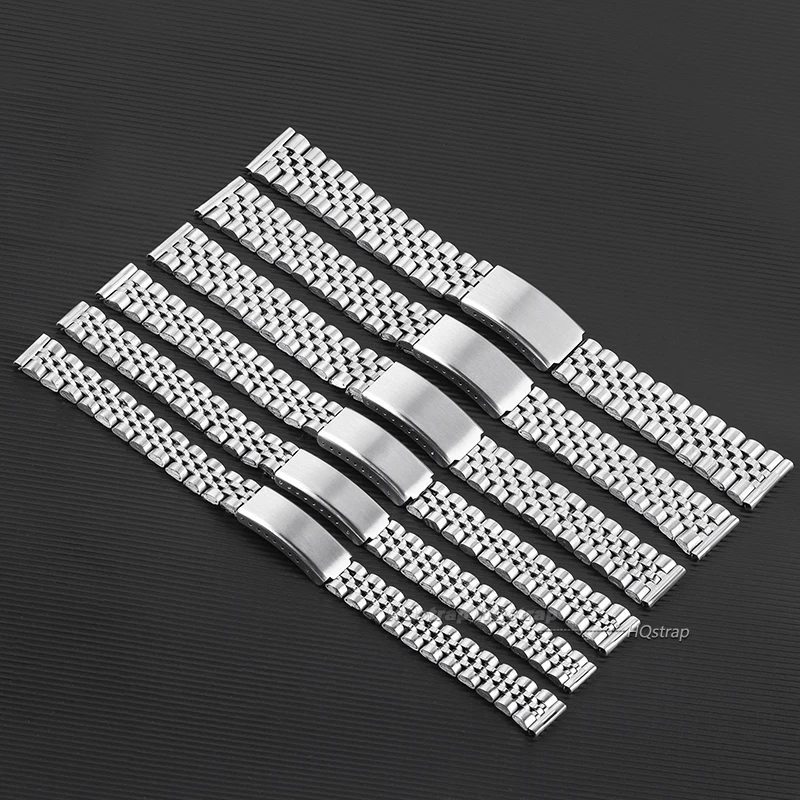 14 16mm 18mm 20mm 22mm Metal Watchband for Seiko Stainless Steel Bracelet for Rolex Folding Buckle Universal Wristband for Casio