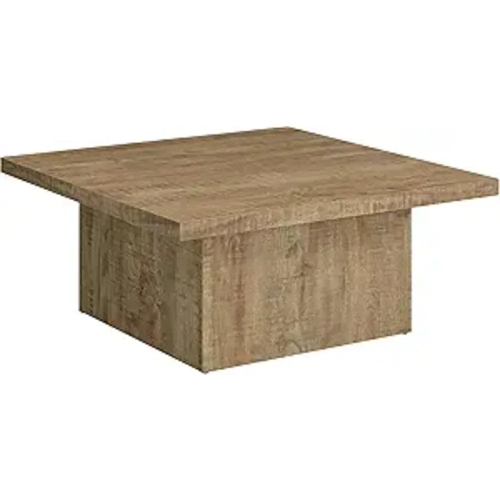 

Furnishings Zetta Square Cocktail Living Room Coffee Table Engineered Eco-Friendly Wood Look Laminate Veneer