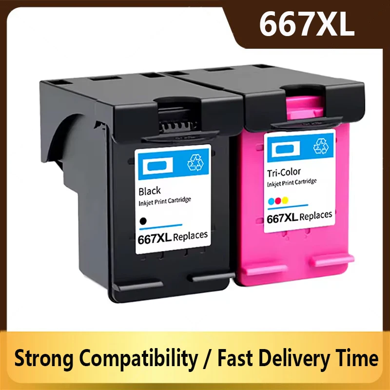 Для HP 667xl 667 картридж для принтера HP667 667 xl DeskJet Ink Advantage 1275 2374 2375 2376 2775 2776 6475 6476