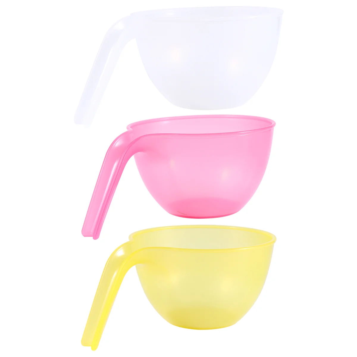 3 Pcs Soup Bowl Palette Microwave Cooking Food Serving Superimposed Sauce Mixing Simple Snacks Salad Household