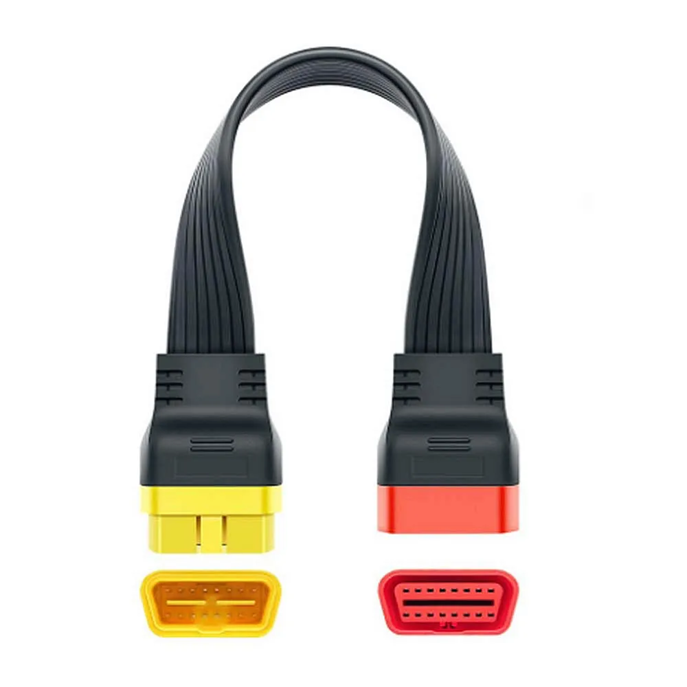 Unbendable OBD Extension Cable 36CM OBD2 Extended Connector 16Pin male to Female for ELM327