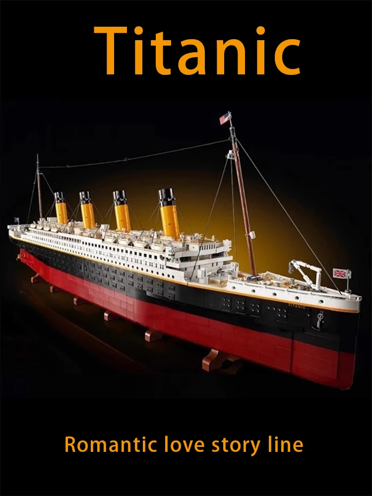 

Chinese Building Blocks 8998Titanic Building Blocks Giant Ship 10000 Particle Adult High Difficulty 1.35-meter-long Toy Boy Gift