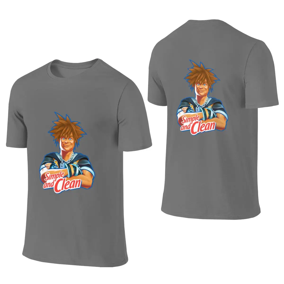Simple And Clean Retro Hong Kong Style Reversible T-shirt American Street Print Does Not Fade Shirt