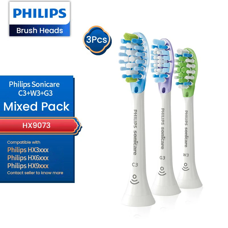 Philips HX2033 Tandenborstel Vervangende Kop DuPont Kleurveranderende borstelharen voor mondreiniging Geschikt voor HX3 HX6 HX9 Serie