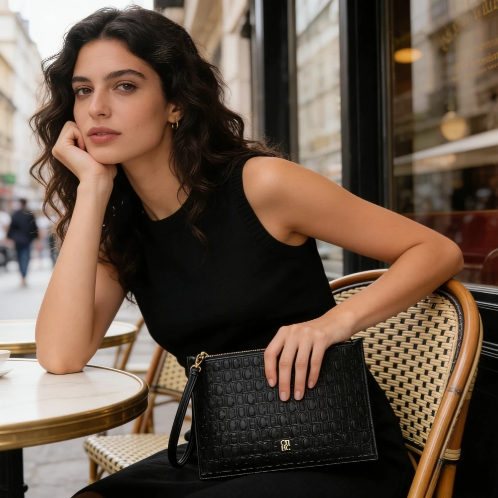 

Женская сумка CHHC 2026: Классический клатч-конверт большой вместимости, модная дамская сумочка из натуральной кожи