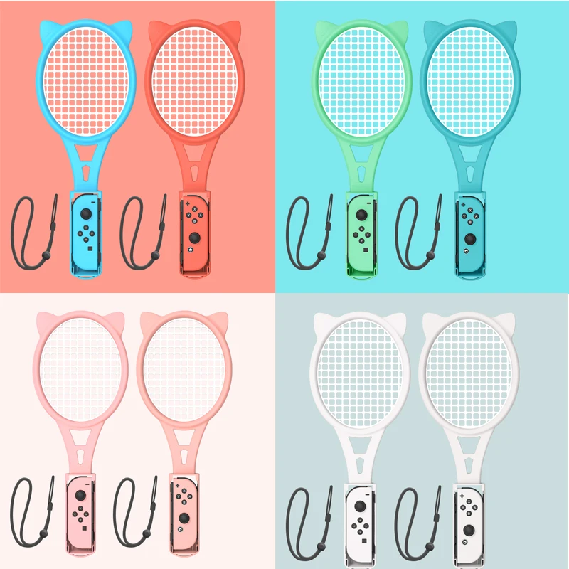 

Tennis Racket For Nintendo Switch oled For Mario Tennis Aces Joy-Con Handle Holder Controller Grips Tennis ACES Game Accessories