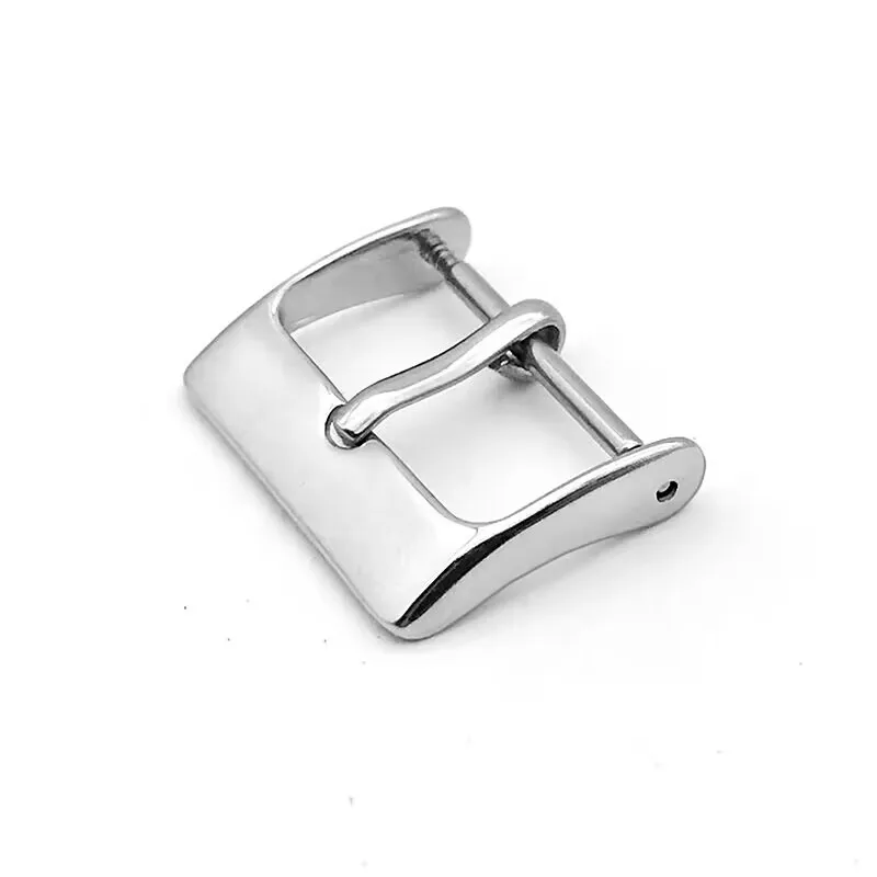 

High end 304L stainless steel men's and women's silicone strap buckle first level polished 16mm-22mm needle buckle