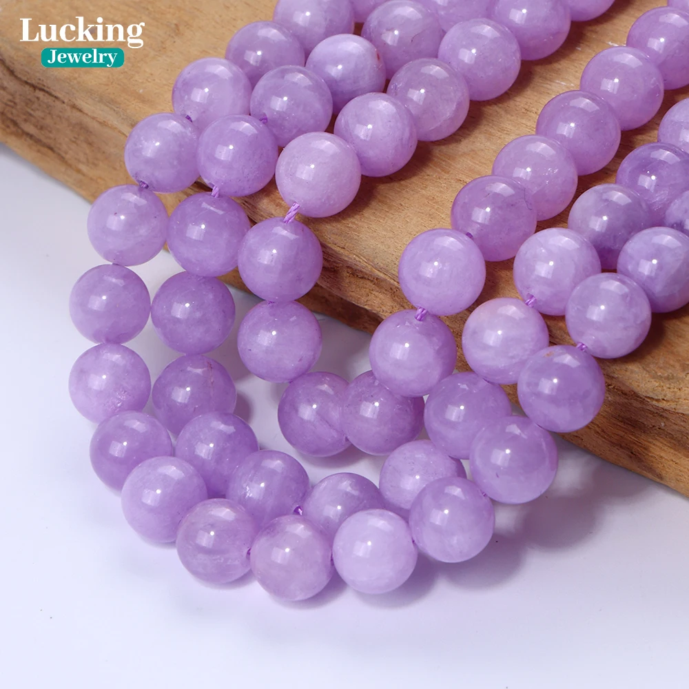 

High Quality Natural Lavender Amethyst Loose Beads, 4-10mm Crystal Beads Ideal for Jewelry Making, DIY Bracelet and Necklace