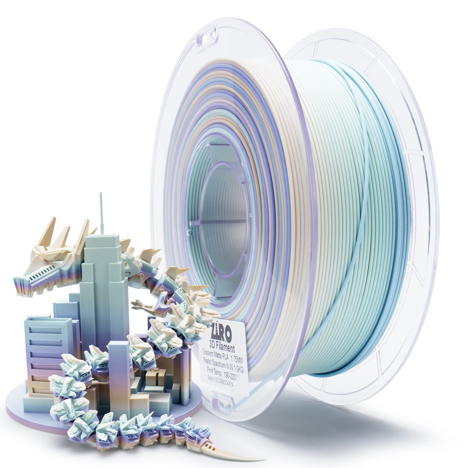 High Quality ZIRO Gradient Matte 3D Printer PLA Filament 1.75mm Factory Wholesale 3D Printing Filament