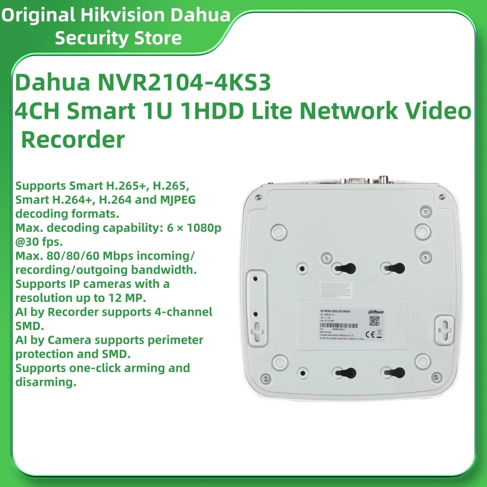 Dahua NVR2104-4KS3 … - image