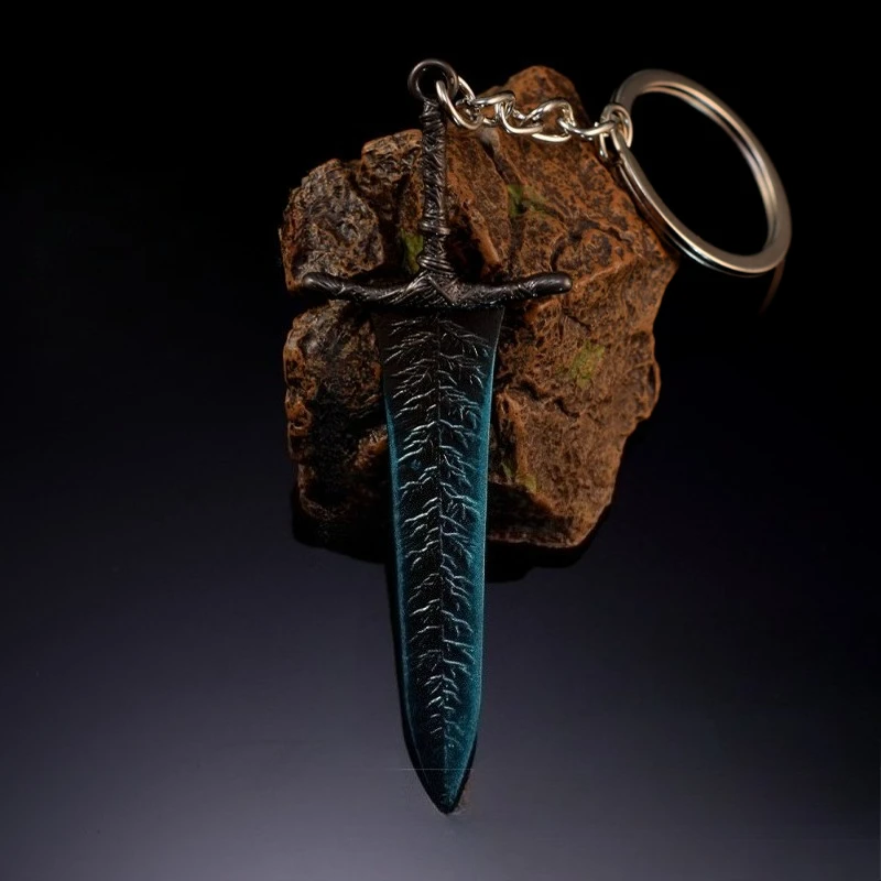 Disponibile 10 cm Anime NIGHTREIGN Dark Moon Greatsword Gioco Periferico Spada non affilata Modello di arma con regalo in pelle