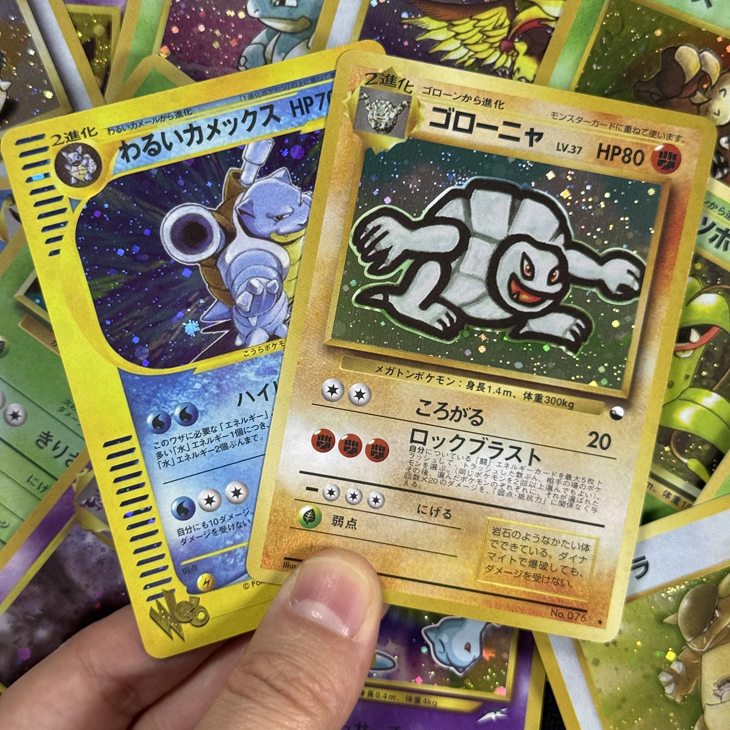 PTCG Proxy-Karten Japanische Verkaufs-Werbekarten Holo Gengar Golem Shining Mew Corocoro Comics Sabrina's Gengar TCG DIY Sammelkarten – Detail 3