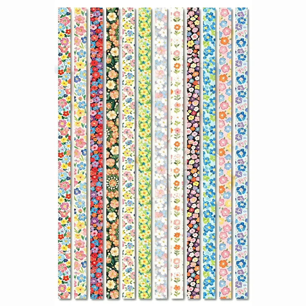 Nueva Serie de Papel de Origami con Diseño de Pintura al Óleo, Papel Decorativo Floral Colorido, Papel Plegable Impreso por Ambos Lados, Papel para Manualidades y Scrapbooking