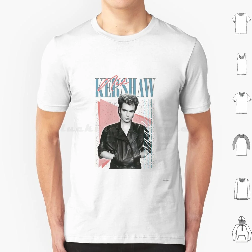 Camiseta Vintage Nik Kershaw de Algodão para Homens e Mulheres, Estampa DIY, Anos 80, Nik Kershaw Pop, Música Nik Kershaw, New Wave, Anos 80, Cantor de Banda Synth