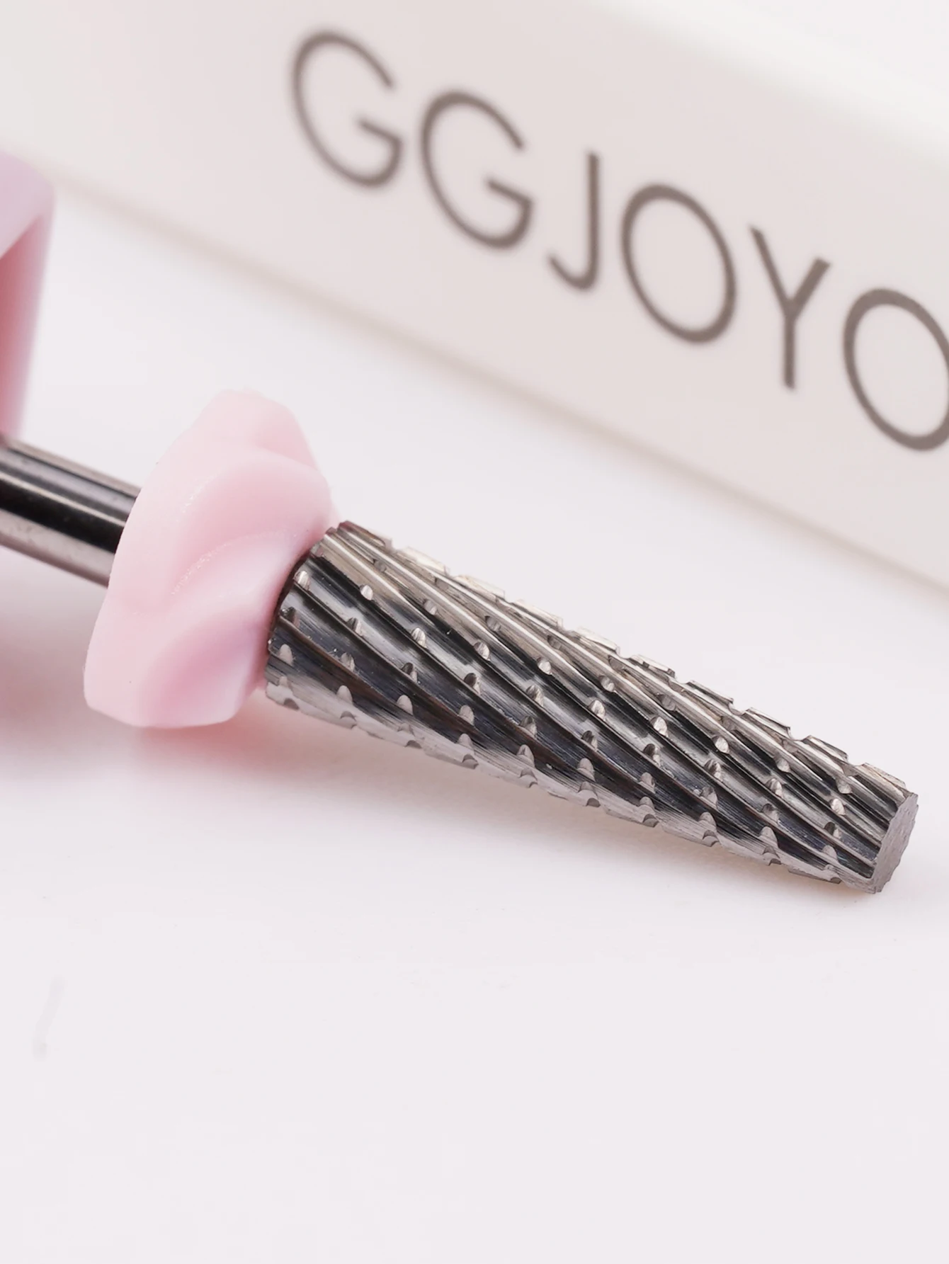 ทังสเตนคาร์ไบด์เล็บอะคริลิคเจาะบิต Professional Chrome Barrel เล็บ Bits 3/32 "ไฟฟ้าแฟ้มเล็บ Art ขัดลบ G