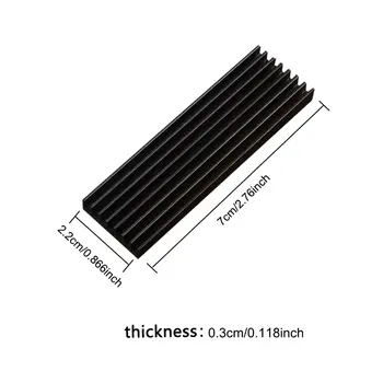 GPUHLOD M.2 SSD散熱器 M2 2280固態硬碟鋁製散熱器帶導熱矽膠墊 PS5桌上型電腦 NGFF NVME 8 最佳銷售 散熱片 - №3