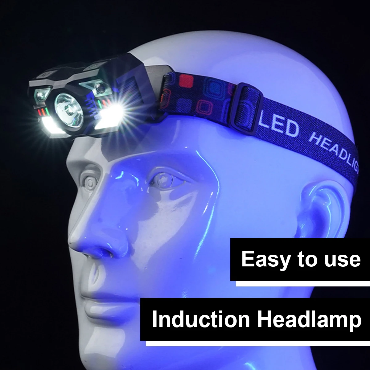 

Rechargeable motion sensor headlamp Led Flashlight Work Mini Headlamps Usb Portable Outdoor For Camping Light Running flashlight