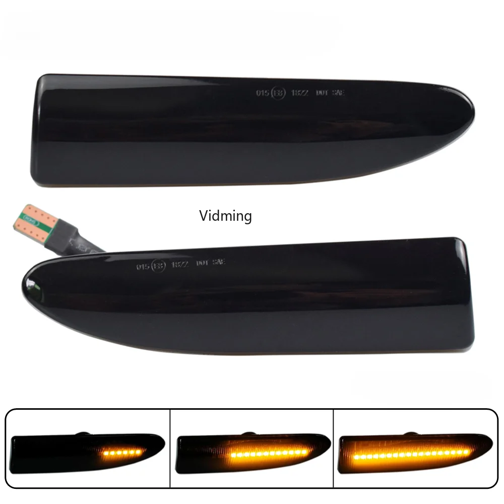 

2pcs Amber For Jaguar X-Type 2002 2003 2004-2009 Car LED Dynamic Turn Signal Lights Side Marker Fender Blinker Indicator Lamp