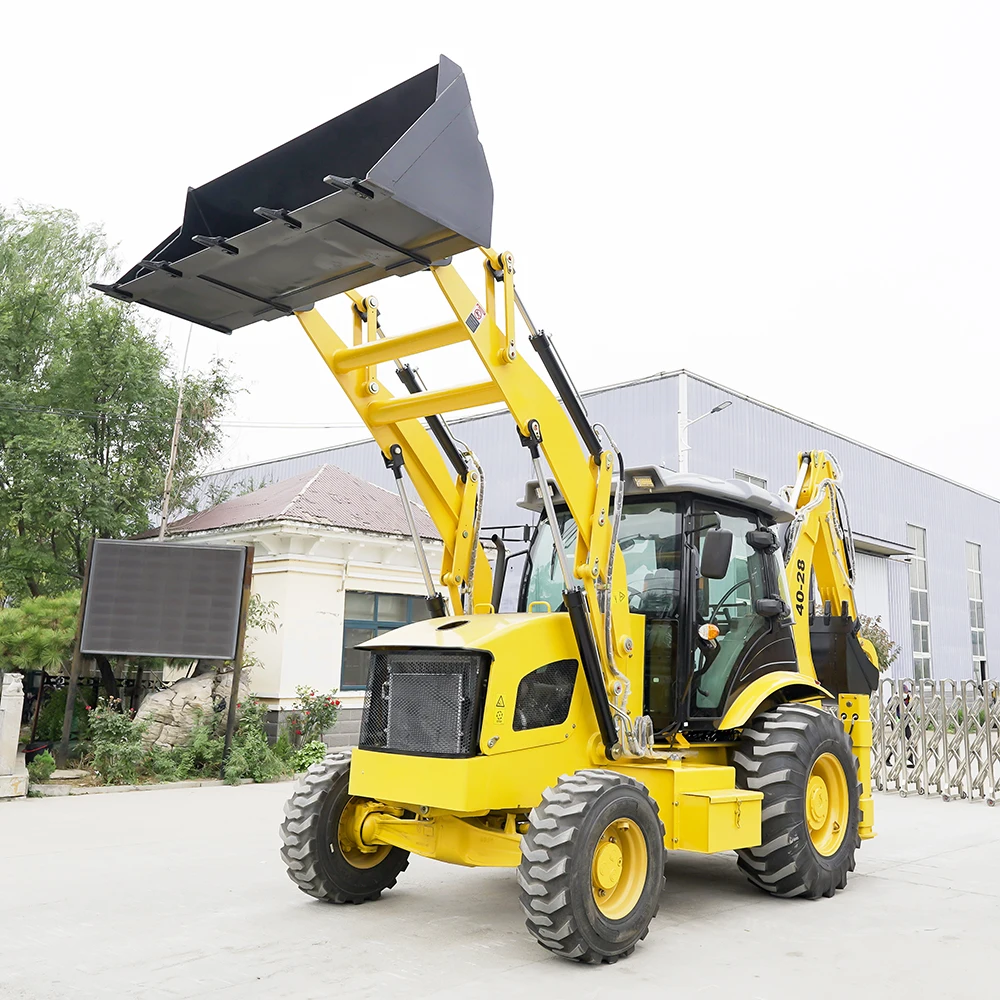 china new tractor with backhoe and front loader 4x4 4WD mini loader backhoe Support customization