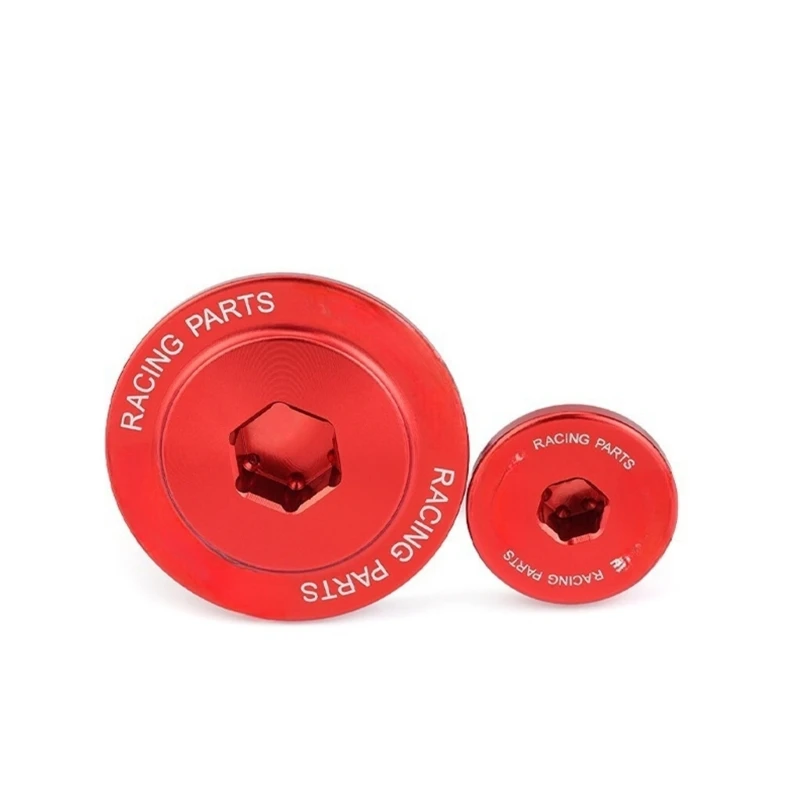 87HE Motorcycle ATVs Oil Filler Drain Plug Caps Cover For CRF450R XR650L XR250R Model