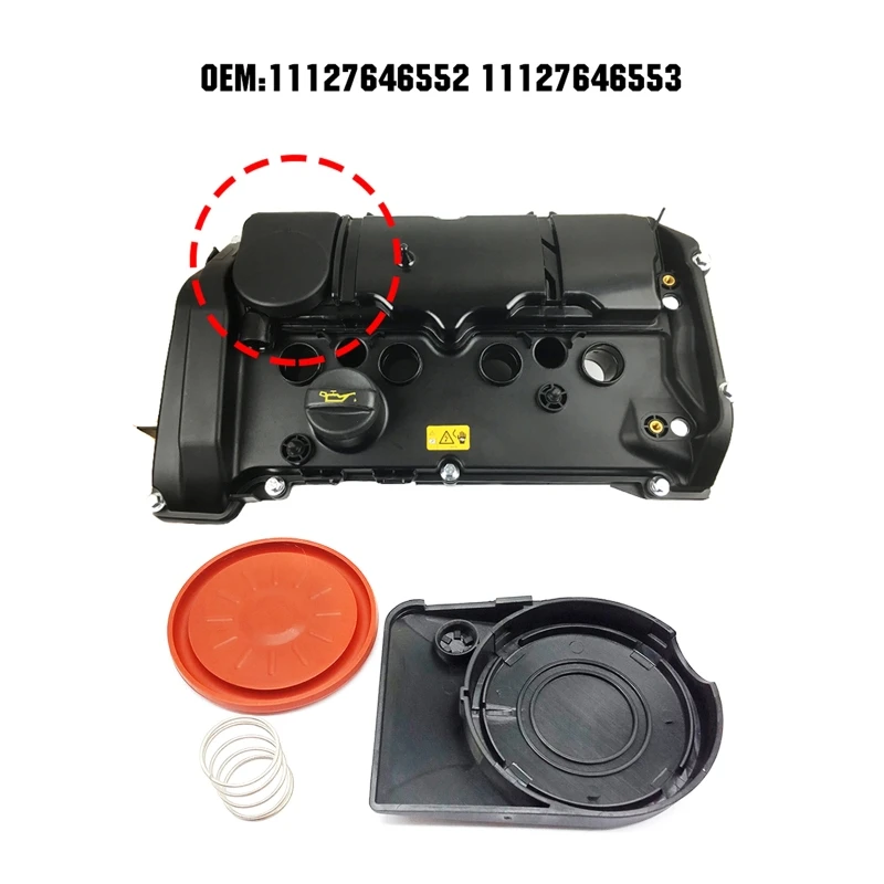 Cylinder for Head PCV for Valve Cover Repair Kit 11127601863 11127646552 11127646553 Compatible for Mini N13 F20/F30 1 S