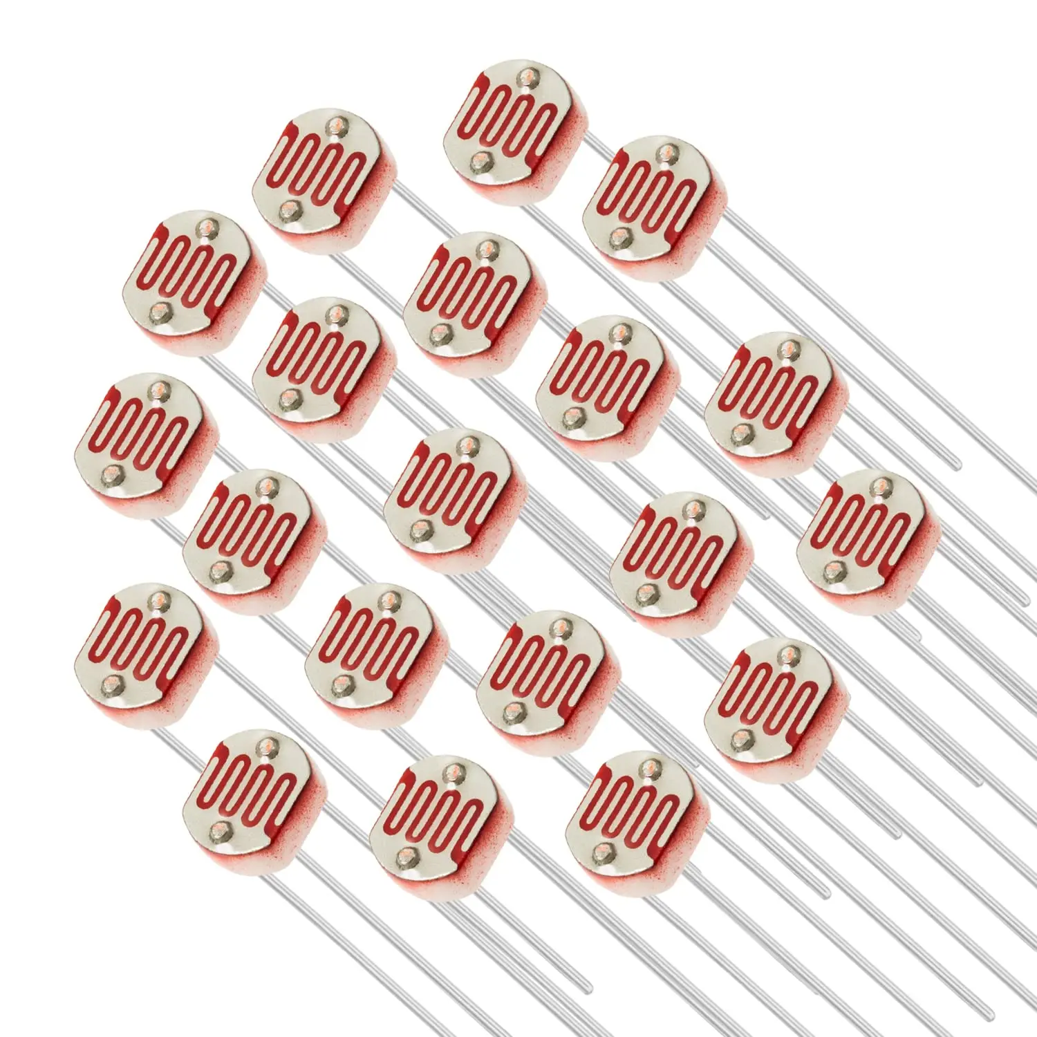 175Pcs/Box 5mm Photoresistor 7Value GL5506 GL5516 GL5526 GL5528 GL5537 GM5539 GL5549 Light Sensitive Resistor Assortment