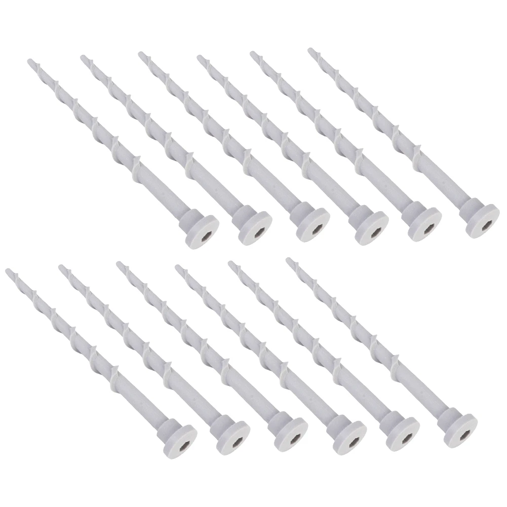 12 Pcs Ground Screws For Robotic Lawn Mower Charging Base Garage Fixing Pegs 13.7cm Plastic Stakes Yard Garden Installation Tool