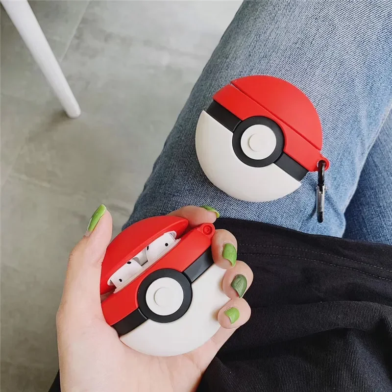 

Poke Red Ball For Airpods Pro 2 Case,Shockproof Protective Earphone Anime Cover For Airpods 1/2/3 Case For Girls Funda