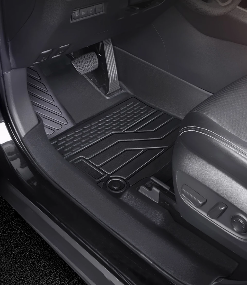 Gummi-Autofußmatten-Set für Toyota RAV4 2022 Wasserdicht Dropshipping-Zentrum Innenzubehör 100% Passgenau Leder-Teppiche – Detail 1