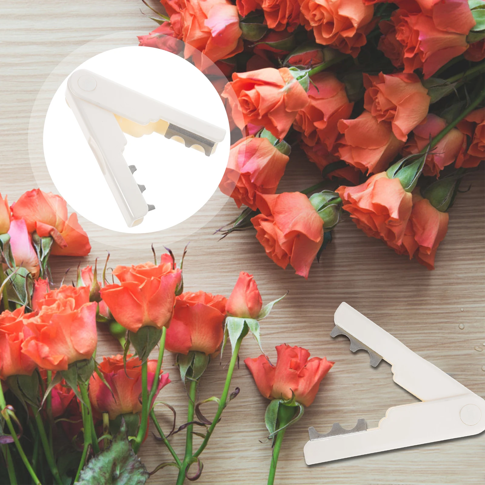 

1pcs White Stripper Durable Flexible Flower Shop DIY Tool Rose Tulip Arrangement Piercing Pliers Florist Gardening