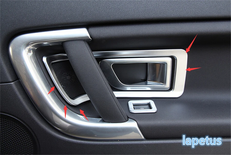 Inside Door Pull Doorknob Handle Bowl Decoration Frame Cover Trim Fit For Land Rover Discovery Sport 2015 - 2023 Car Accessories