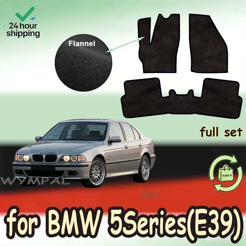 

Нейлоновые замшевые автомобильные коврики, совместимые с BMW 5 серии (E39) 1996-2005, противоскользящие, стильные