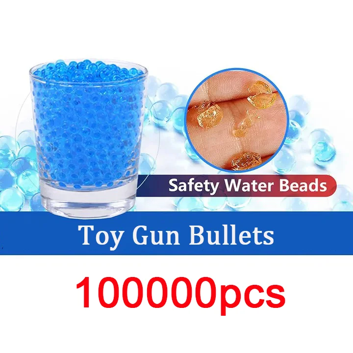 7-8mm 물 폭탄 크리스탈 폭탄 어린이 장난감 거품 큰 부드러운 총알 물 폭탄 200,000 물 구슬